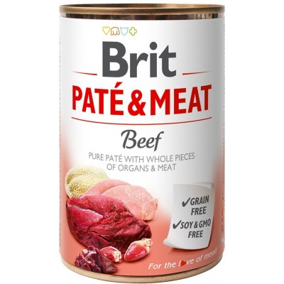 Brit Paté & Meat Dog Beef 24 x 400 g