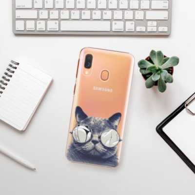 Pouzdro iSaprio - Crazy Cat 01 - Samsung Galaxy A40