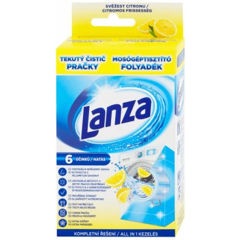 Lanza Lemon Freshness tekutý čistič pračky 2 x 250 ml