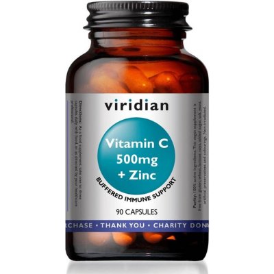 Viridian Vitamin C 500mg + Zinc 90 kapslí – Zboží Mobilmania