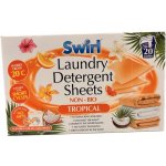 Swirl rozpustné papírky s pracím přípravkem pro univerzální praní vůní Tropical 20 ks – Sleviste.cz