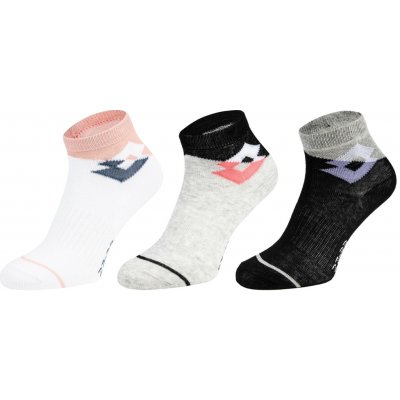 Lotto Squash 3P dívčí ponožky černá – Zboží Dáma