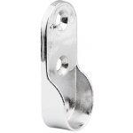 Walteco Držák ovalné šatní tyče 30x15 mm se 3 montážními otvory chrom, 2 ks 92183 – Hledejceny.cz