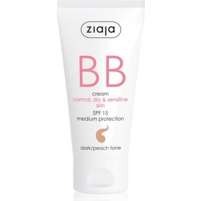Ziaja BB krém pro normální, suchou a citlivou pleť SPF 15 Dark/Peach Tone BB Cream 50 ml – Hledejceny.cz
