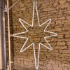 Vánoční osvětlení LED světelná hvězda DecoLED na VO, 60 x 90 cm, teplá bílá