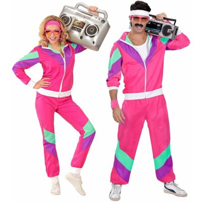 Retro šusťáková souprava 80's růžová – Zboží Dáma