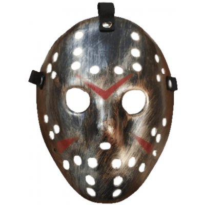 Korbi Plastová maska Pátek 13. Jason Voorhees maska Freddy Gold