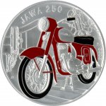 Česká mincovna Stříbrná mince 500 Kč Motocykl Jawa 250 2022 25 g
