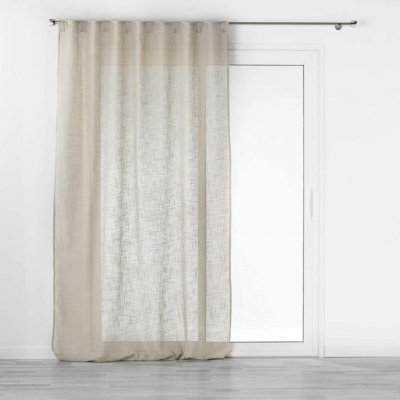 Douceur d'intérieur Záclona se skrytými poutky HALTONA, 140 x 240 cm, béžová béžová – Hledejceny.cz
