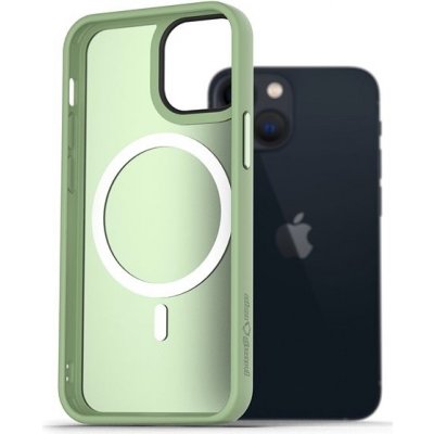 Pouzdro AlzaGuard Matte Case Compatible with MagSafe iPhone 13 Mini zelené
