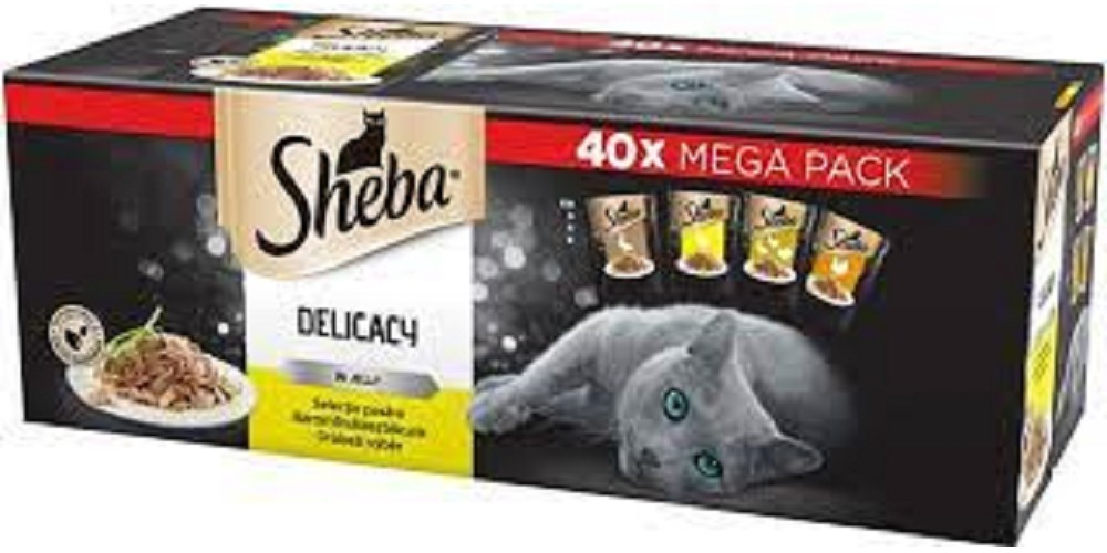 Sheba Delicacy Drůbeží výběr v želé 40 x 85 g