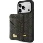 Lacoste PVC Blend MagSafe Zadní Kryt + Peněženka pro iPhone 17 Pro Max Brown – Zboží Mobilmania