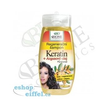 BC Bione Cosmetics Keratin regenerační šampon s arganový olejem 260 ml