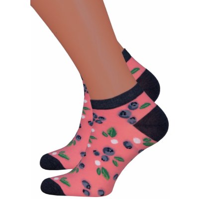 Steven dámské kotníkové ponožky 114/53 růžová pink – Zboží Mobilmania