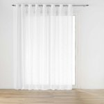 Douceur d'intérieur Široká záclona s efektem lnu, HALTONA, 300 x 240 cm bílá – Zboží Mobilmania