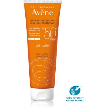 Avène Sun Sensitive mléko na opalování SPF50+ 250 ml