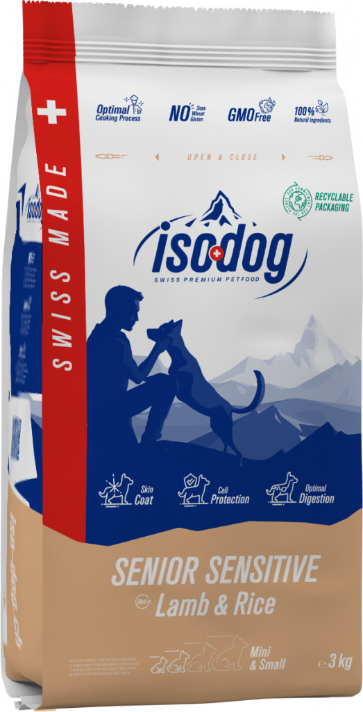 Iso-dog SENIOR SENSITIVE Lamb & Rice Mini & Small Breeds 3 kg