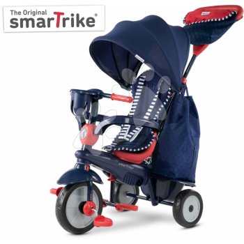 Smart Trike Swirl DLX 4v1 Blue&Red Touch Steering s tlumičem a volnoběhem a UV filtr modro červená