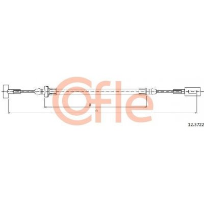 Tažné lanko, parkovací brzda COFLE 12.3722 | Zboží Auto