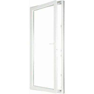 Aluplast Plastové jednokřídlové balkonové dveře levé dvojsklo 90 x 200 bílé – Zboží Mobilmania