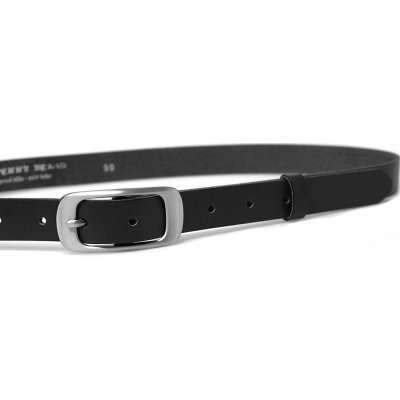 Penny Belts dámský úzký kožený pásek 173-63 černý – Zboží Dáma