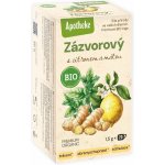 Apotheke Mediate BIO Zázvor s citronem a mátou čaj 20 x 1,5 g – Hledejceny.cz