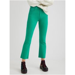 Desigual Lainta dámské zkrácené bootcut džíny zelené