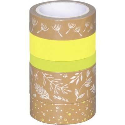 dekorační pásky Heyda - kraftová sada 5 ks různých šířek zelené – Hledejceny.cz