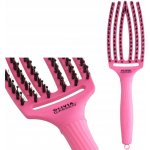 Olivia Garden Kartáč na rozčesávání vlasů FingerBrush Pink Granita – Zboží Mobilmania