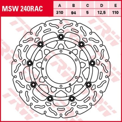 Brzdový kotouč TRW LUCAS přední MSW240RAC – Hledejceny.cz