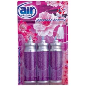 Air Menline Japanese Cherry Happy Osvěžovač vzduchu komplet + náplně 3 x 15 ml sprej