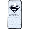 Pouzdro a kryt na mobilní telefon Samsung TopQ Samsung J6+ 3D silikon bílý Superman 33781