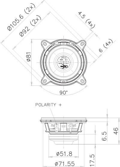 Faital Pro 3FE22 4/Ohm