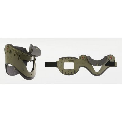 HUM GmbH AEROresc® - EASY Collar - stavitelný fixační límec dospělý - armádní zelená – Sleviste.cz