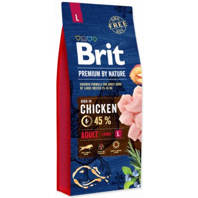 Brit Premium by Nature Adult L 15 kg (expedujeme do 48 hod. externí sklad)