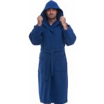Luxusní pánský župan s kapucí modrá – Zboží Dáma