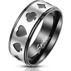 Šperky4U ocelový prsten karetní motivy OPR1763