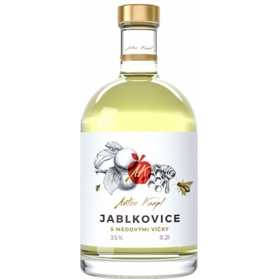 Anton Kaapl Jablkovice s medovými víčky 35% 0,2 l (holá láhev) – Zboží Mobilmania