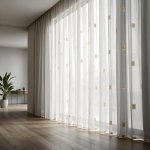 Voálová záclona s geometrickým designem metraž - Ervi 1160-1 – Hledejceny.cz
