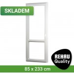 SKLADOVÁ-OKNA REHAU Smartline+ levé Bílá 85 x 233 cm – Hledejceny.cz