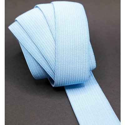 Barevná pruženka - modrá - šířka 2,5 cm – Zboží Dáma