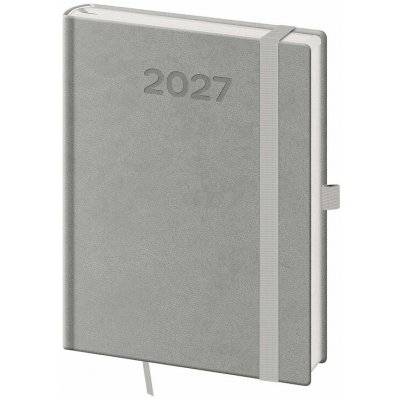 Helma 365 Print Pop B6 týdenní 2027 šedý – Zboží Živě