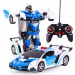 Lean Toys Policejní auto R/C 2v1, robot, zvuky a světla – Hledejceny.cz
