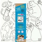FUNNY MAT Funny Mat Podložka na kreslení Kočky + pastelky zdarma 489813 – Hledejceny.cz
