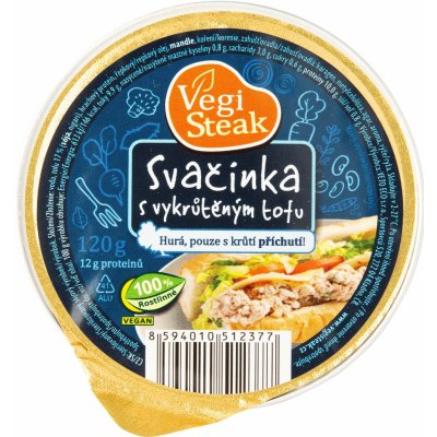VETO ECO Vegi steak svačinka s vykrůtěným tofu 120 g – Sleviste.cz
