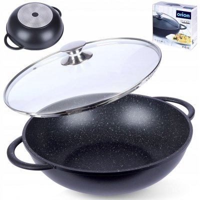 Orion Wok Grande se skleněnou poklicí 32 cm – Sleviste.cz