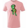 Dětské tričko Želva pařmen tričko dětské bavlněné růžová
