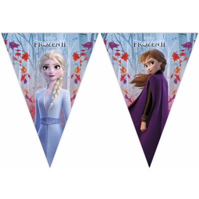 Vlaječková girlanda Frozen Snowflakes 2,3 m – Zboží Dáma