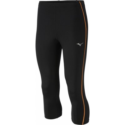 Mizuno Běžecké 3/4 Core Tights black/orange – Zbozi.Blesk.cz