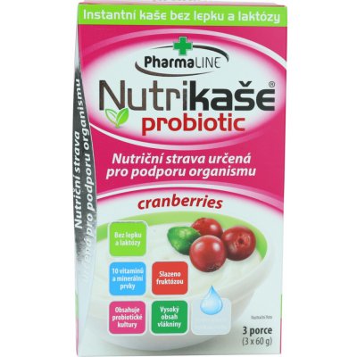 Nutrikaše probiotic cranberries 3 x 60 g